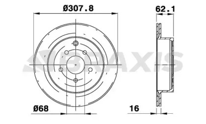 Тормозной диск BRAXIS AE0665