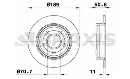 Тормозной диск BRAXIS AE0671