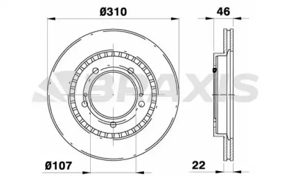 Тормозной диск BRAXIS AE0691