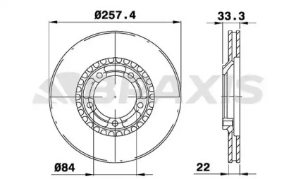 Тормозной диск BRAXIS AE0702