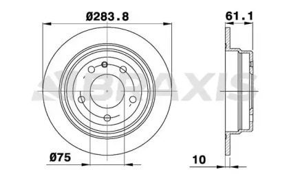 Тормозной диск BRAXIS AE0738