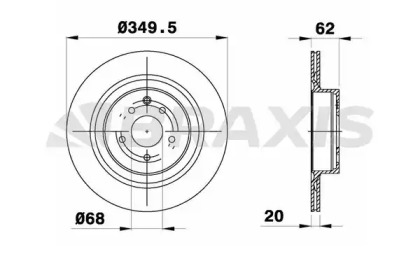 Тормозной диск BRAXIS AE0761