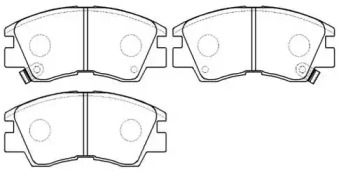 Комплект тормозных колодок HSB GOLD HP5022