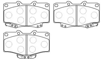 Комплект тормозных колодок HSB GOLD HP5036