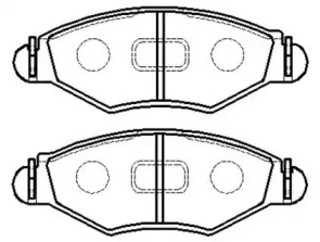 Комплект тормозных колодок HSB GOLD HP5047