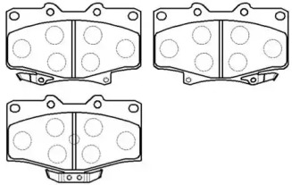 Комплект тормозных колодок HSB GOLD HP5048