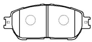 Комплект тормозных колодок HSB GOLD HP5054