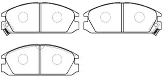 Комплект тормозных колодок HSB GOLD HP5059