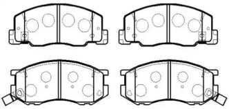 Комплект тормозных колодок HSB GOLD HP5082