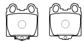 Комплект тормозных колодок HSB GOLD HP5083