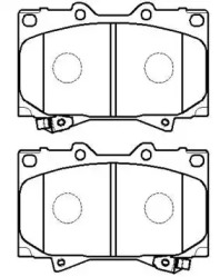 Комплект тормозных колодок HSB GOLD HP5084