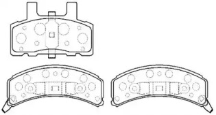 Комплект тормозных колодок HSB GOLD HP5111