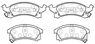 Комплект тормозных колодок HSB GOLD HP5117