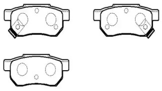 Комплект тормозных колодок HSB GOLD HP5123