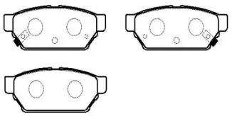Комплект тормозных колодок HSB GOLD HP5128