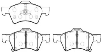 Комплект тормозных колодок HSB GOLD HP5157