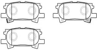 Комплект тормозных колодок HSB GOLD HP5165