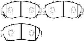 Комплект тормозных колодок HSB GOLD HP5169