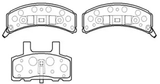 Комплект тормозных колодок HSB GOLD HP5226