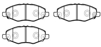 Комплект тормозных колодок HSB GOLD HP5243