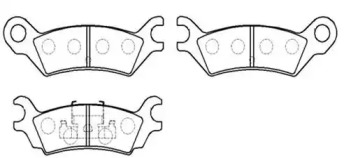 Комплект тормозных колодок HSB GOLD HP8243
