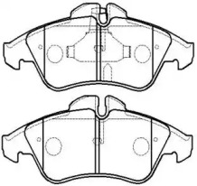Комплект тормозных колодок HSB GOLD HP8285