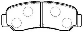 Комплект тормозных колодок HSB GOLD HP8299