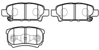 Комплект тормозных колодок HSB GOLD HP8302