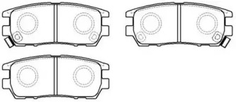Комплект тормозных колодок HSB GOLD HP8307