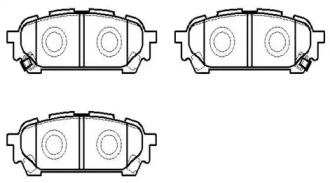 Комплект тормозных колодок HSB GOLD HP8424