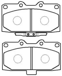 Комплект тормозных колодок HSB GOLD HP8425