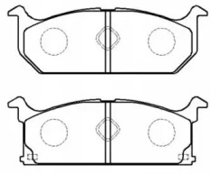 Комплект тормозных колодок HSB GOLD HP8443