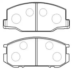 Комплект тормозных колодок HSB GOLD HP8466