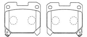 Комплект тормозных колодок HSB GOLD HP8471