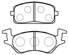 Комплект тормозных колодок HSB GOLD HP8511