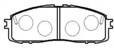 Комплект тормозных колодок HSB GOLD HP8514