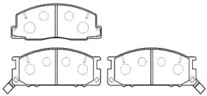 Комплект тормозных колодок HSB GOLD HP8519