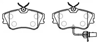 Комплект тормозных колодок HSB GOLD HP8527