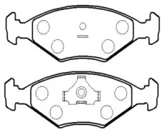 Комплект тормозных колодок HSB GOLD HP8537