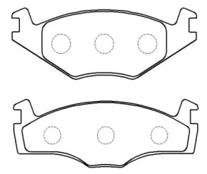 Комплект тормозных колодок, дисковый тормоз HSB GOLD HP9008