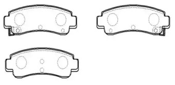 Комплект тормозных колодок HSB GOLD HP9017