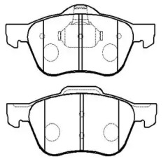 Комплект тормозных колодок HSB GOLD HP9077