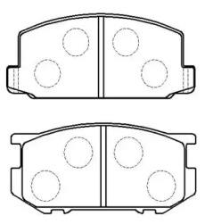 Комплект тормозных колодок HSB GOLD HP9091