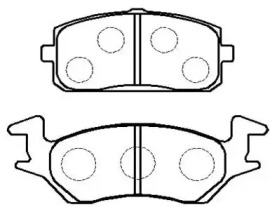 Комплект тормозных колодок HSB GOLD HP9103