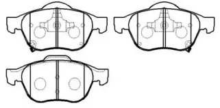 Комплект тормозных колодок HSB GOLD HP9151