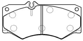 Комплект тормозных колодок HSB GOLD HP9329