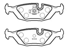 Комплект тормозных колодок HSB GOLD HP9434
