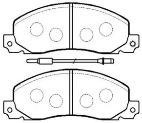 Комплект тормозных колодок HSB GOLD HP9524