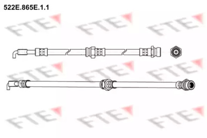 Тормозной шланг FTE 522E.865E.1.1