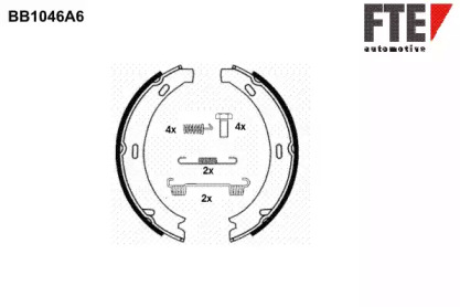 Комлект тормозных накладок FTE BB1046A6